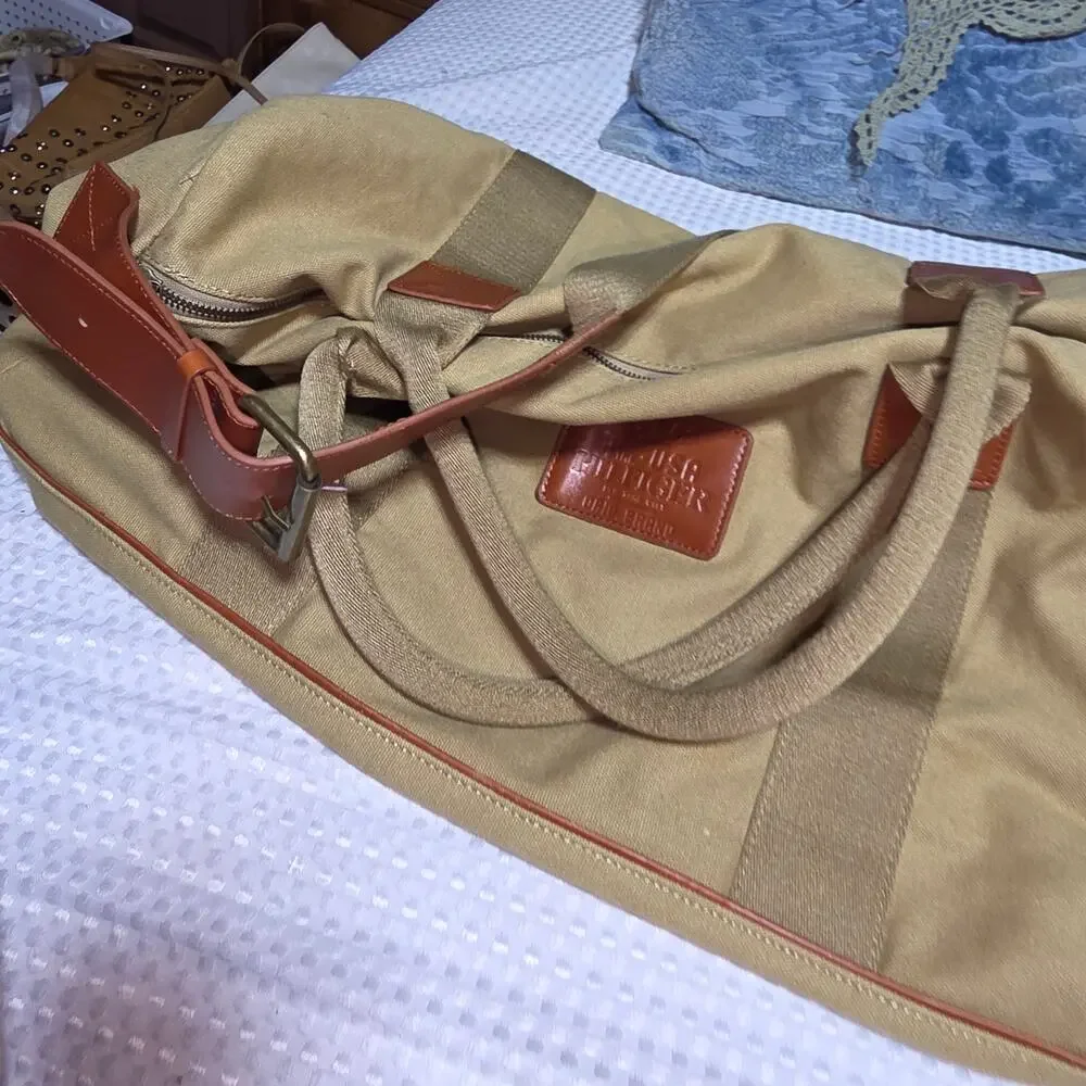 VINTAGE TOMMY HILFIGER XL CANVAS WEEKENDER DUFFEL BAG
